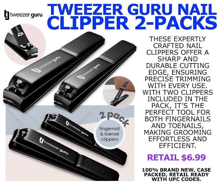 54872 - Tweezer Guru Nail Clipper 2-Packs Canada
